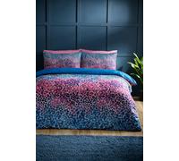 Catherine Lansfield 'Satin Animal Print' Duvet Cover Set in Teal | Size: Single Catherine Lansfield Teal Single