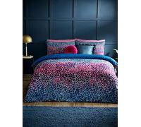 Catherine Lansfield Satin Animal Print Duvet Teal