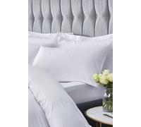 Catherine Lansfield Platinum Satin Stripe 300 Thread Count Oxford Pillow Cases, White, Pair
