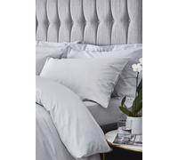 Catherine Lansfield Satin Stripe 300 Thread Count Cotton' Standard Pillowcases in Grey Catherine Lansfield Grey