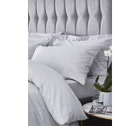 Catherine Lansfield Satin Stripe 300 Thread Count Standard Pillowcase Pair Grey