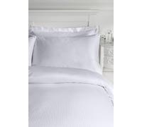 Catherine Lansfield Platinum Satin Stripe 300 Thread Count Pillow Cases, Grey, Pair