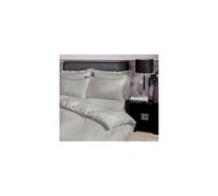 Catherine Lansfield Satin Stripe 300 Thread Count Super King Duvet Cover Set with Pillowcases Grey