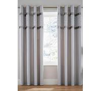 Catherine Lansfield Sequin Cluster Curtains Cream