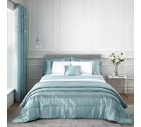 Catherine Lansfield Sequin Cluster Double Duvet Cover Set with Pillowcase Duck Egg Blue