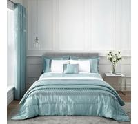 Catherine Lansfield Sequin Cluster Duvet Cover Set - Duck Egg Blue - Super King