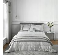 Catherine Lansfield Sequin Cluster Duvet Cover Set - Silver Grey - Super King