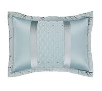 Catherine Lansfield Sequin Cluster Quilted Pillow sham Pillowcase Pair Duck Egg Blue