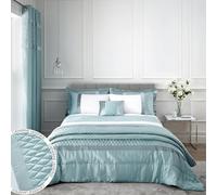 Catherine Lansfield Sequin Cluster Super King Duvet Cover Set with Pillowcases Duck Egg Blue