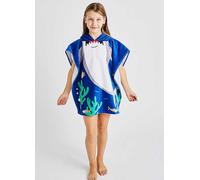 Catherine Lansfield Shark Kids Poncho Green