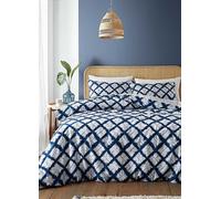 Catherine Lansfield Shibori Tie Dye Duvet Cover Set Indigo