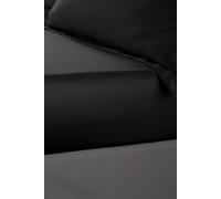 Catherine Lansfield Silky Soft Satin Double Fitted Sheet Black