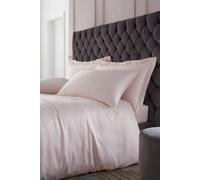 Catherine Lansfield 'silky Soft Satin' Duvet Set In Pink Pink Double