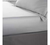 Catherine Lansfield Silky Soft Satin King Fitted Sheet Silver