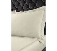 Catherine Lansfield Silky Soft Satin Oxford Pillow case Pair Champagne Gold
