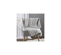 Catherine Lansfield Cosy Diamond 137x170cm Throw Silver Grey