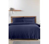 Catherine Lansfield Duvet Cover Set So Soft Easy Iron Navy Blue Double