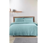 Catherine Lansfield So Soft Easy Iron Single Duvet Cover Set Duck egg Blue