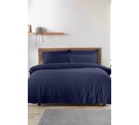 Catherine Lansfield So Soft Easy Iron King Duvet Cover Set Navy Blue