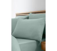 Catherine Lansfield So Soft Non-Iron Super King Fitted Sheet Green