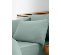 Catherine Lansfield So Soft Non-Iron Single Fitted Sheet Green