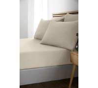 Catherine Lansfield So Soft Easy Iron Double Fitted Sheet Natural