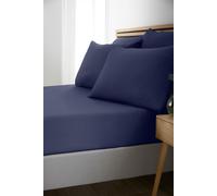 Catherine Lansfield So Soft Easy Iron Single Fitted Sheet Navy Blue