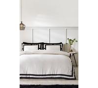 Catherine Lansfield 'So Soft Mono Panel' Duvet Cover Set in Cream | Size: Single Catherine Lansfield Cream Single