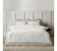 Catherine Lansfield Duvet Cover Set So Soft Mono Panel with Pillowcase, Natural, Single