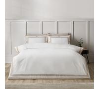 Catherine Lansfield So Soft Mono Panel Super King Duvet Cover Set with Pillowcases Natural