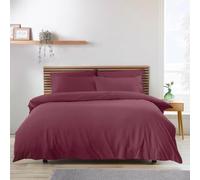 Catherine Lansfield So Soft Non-Iron Double Duvet Cover Set Burgundy