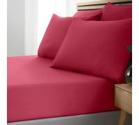Catherine Lansfield So Soft Easy Iron Double Fitted Sheet Hot Pink