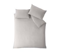 Catherine Lansfield So Soft Non-Iron Duvet Cover Bed Set Or Fitted Sheet Grey