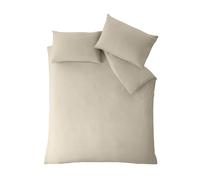 Catherine Lansfield So Soft Non-Iron Duvet Cover Bed Set Or Fitted Sheet Natural