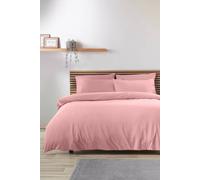 Catherine Lansfield So Soft Non-Iron Single Duvet Cover Set with Pillowcases Coral