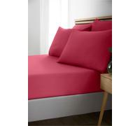 Catherine Lansfield So Soft Easy Iron King Fitted Sheet Hot Pink