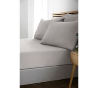 Catherine Lansfield So Soft Non Iron Fitted Sheet in Grey | Size: Double Fitted Catherine Lansfield Grey Double Fitted