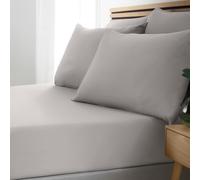 Catherine Lansfield So Soft Non-Iron King Fitted Sheet Grey