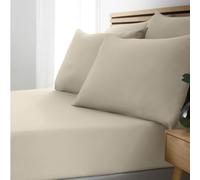 Catherine Lansfield Fitted Sheet So Soft Easy Iron – King, Natural