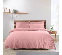 Catherine Lansfield Duvet Cover Set So Soft Easy Iron with Pillowcases Coral Single