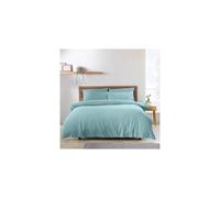 Catherine Lansfield So Soft Non-Iron Single Duvet Cover Set with Pillowcase Duck egg Blue