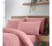Catherine Lansfield So Soft Non-Iron Standard Pack of 4 Pillowcases Coral