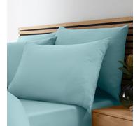 Catherine Lansfield Standard Pillowcase - So Soft Easy Iron - Pack of 4 - Duck Egg Blue