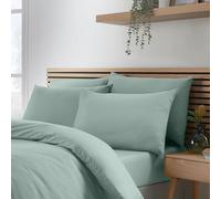 Catherine Lansfield So Soft Non-Iron Standard Pack of 4 Pillowcases Green