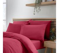 Catherine Lansfield So Soft Non-Iron Standard Pack Of 4 Pillowcases Hot Pink
