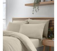 Catherine Lansfield So Soft Non-Iron Standard Pack Of 4 Pillowcases Natural