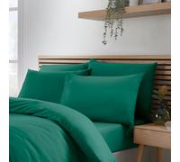 Catherine Lansfield So Soft Non-Iron Standard Pack of 4 Pillowcases Teal Green
