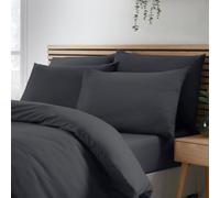 Catherine Lansfield So Soft Non-Iron Standard Pillowcase 4 Pack Black