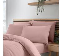 Catherine Lansfield So Soft Non-Iron Standard Pack of 4 Pillowcases Blush Pink