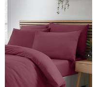Catherine Lansfield So Soft Non-Iron Standard Pillowcase 4 Pack Burgundy
